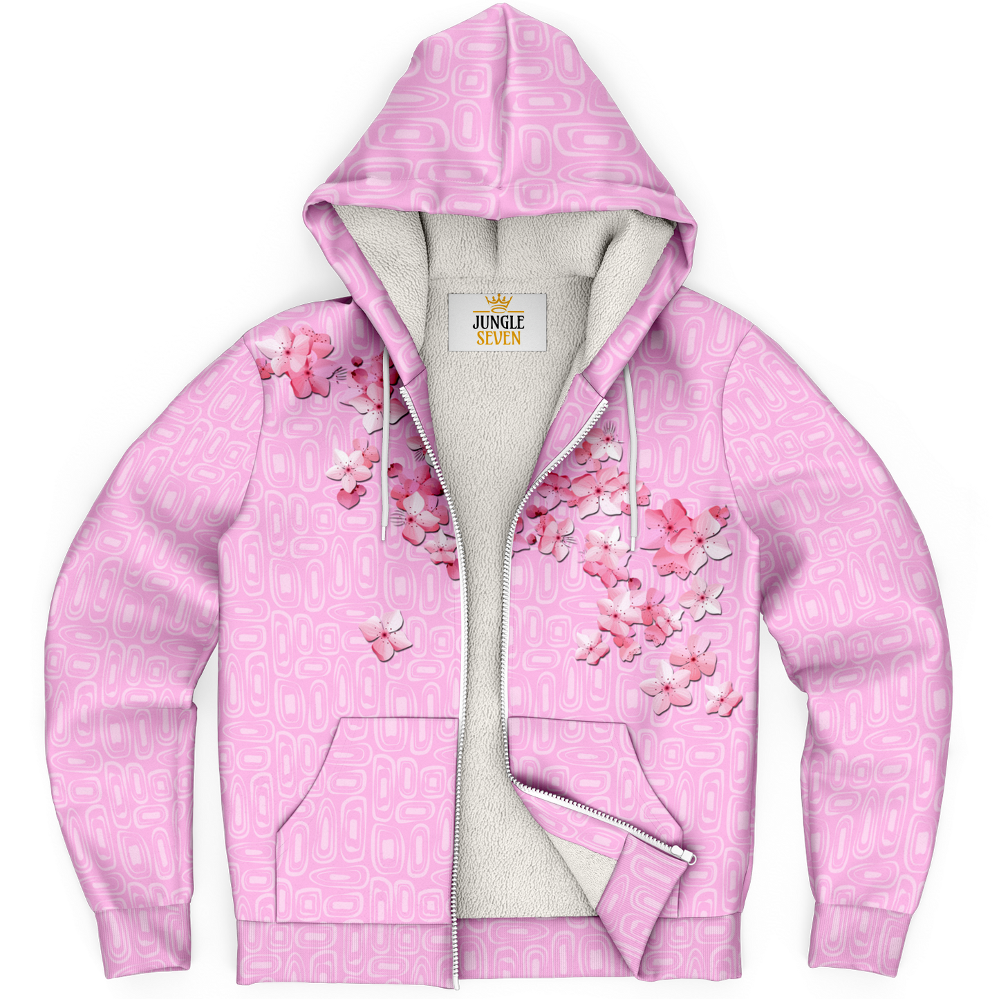 Cherry Blossom Bliss Microfleece Ziphoodie