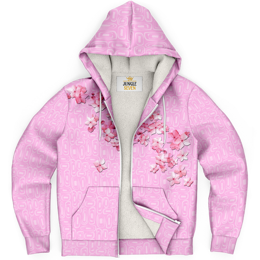 Cherry Blossom Bliss Microfleece Ziphoodie