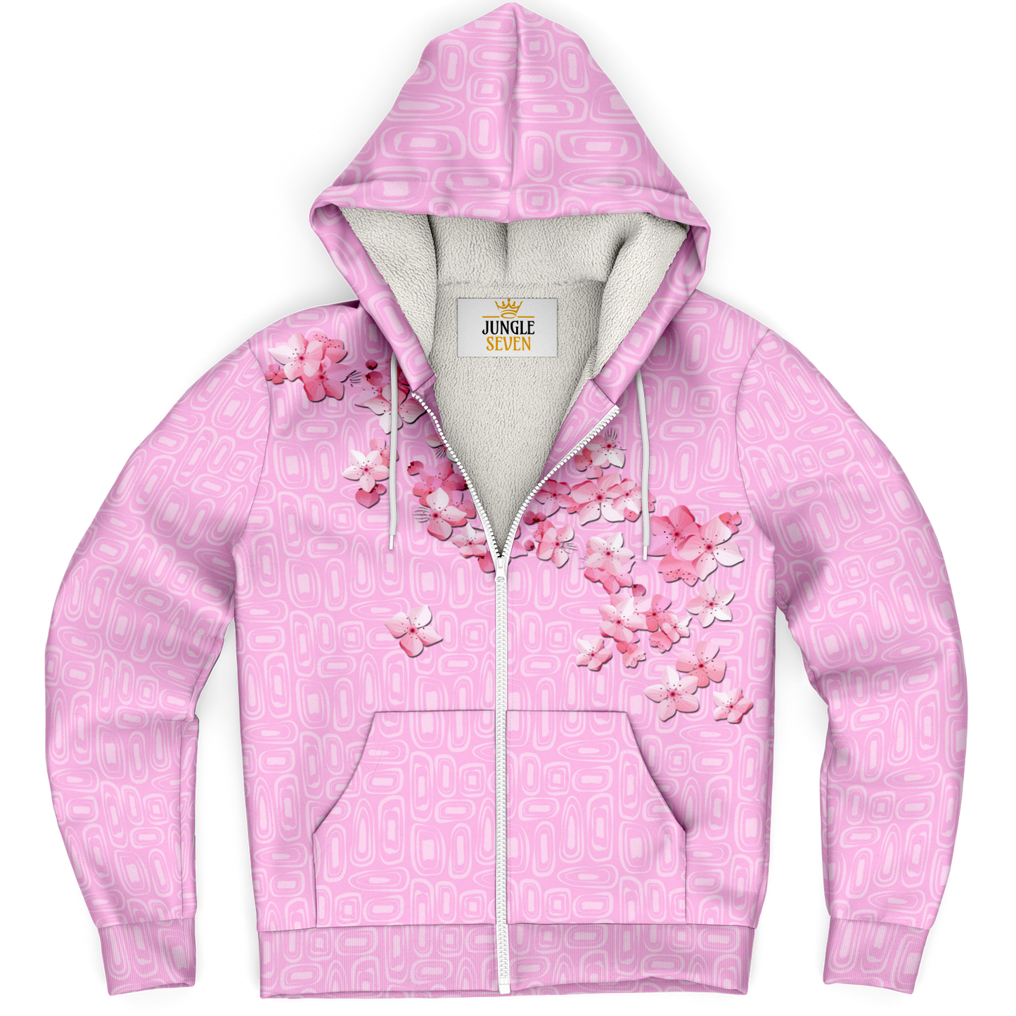 Cherry Blossom Bliss Microfleece Ziphoodie