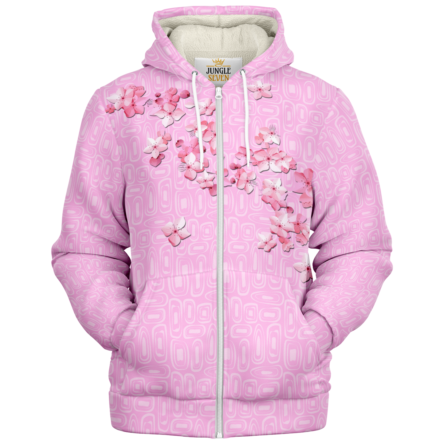 Cherry Blossom Bliss Microfleece Ziphoodie