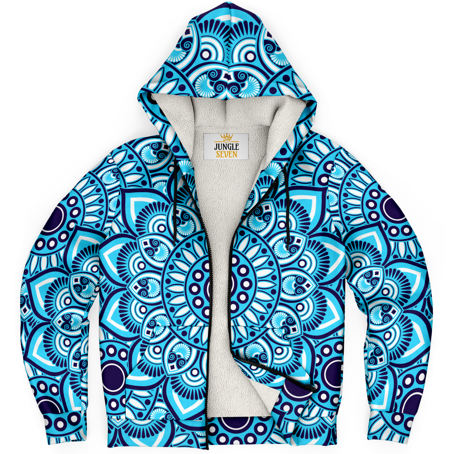 Mandala Magic AOP Microfleece Ziphoodie