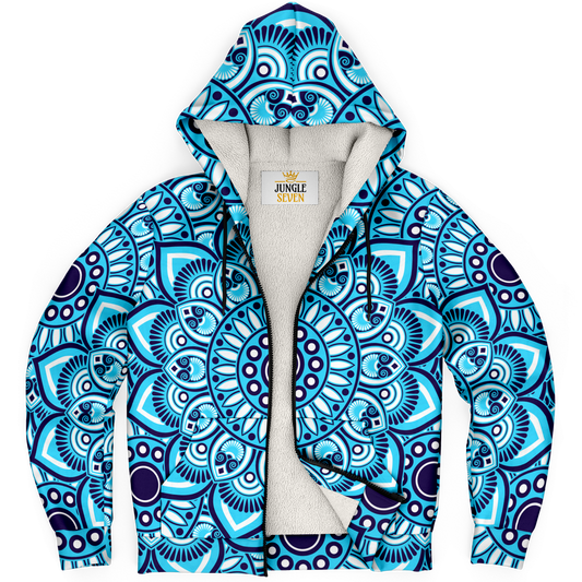 Mandala Magic AOP Microfleece Ziphoodie