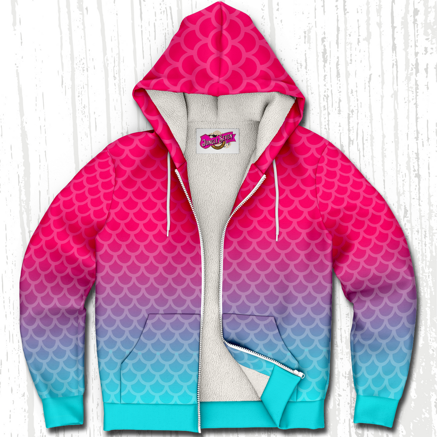 Mermaid Scales Microfleece Ziphoodie