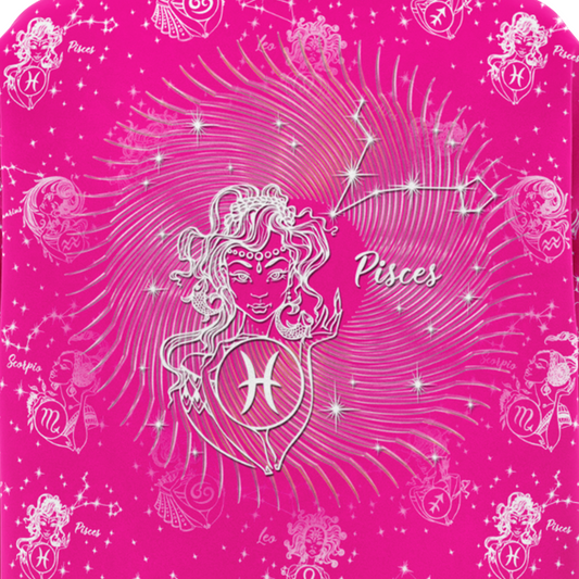 Pisces Mystic Pink Zodiac AOP Snug Hoodie