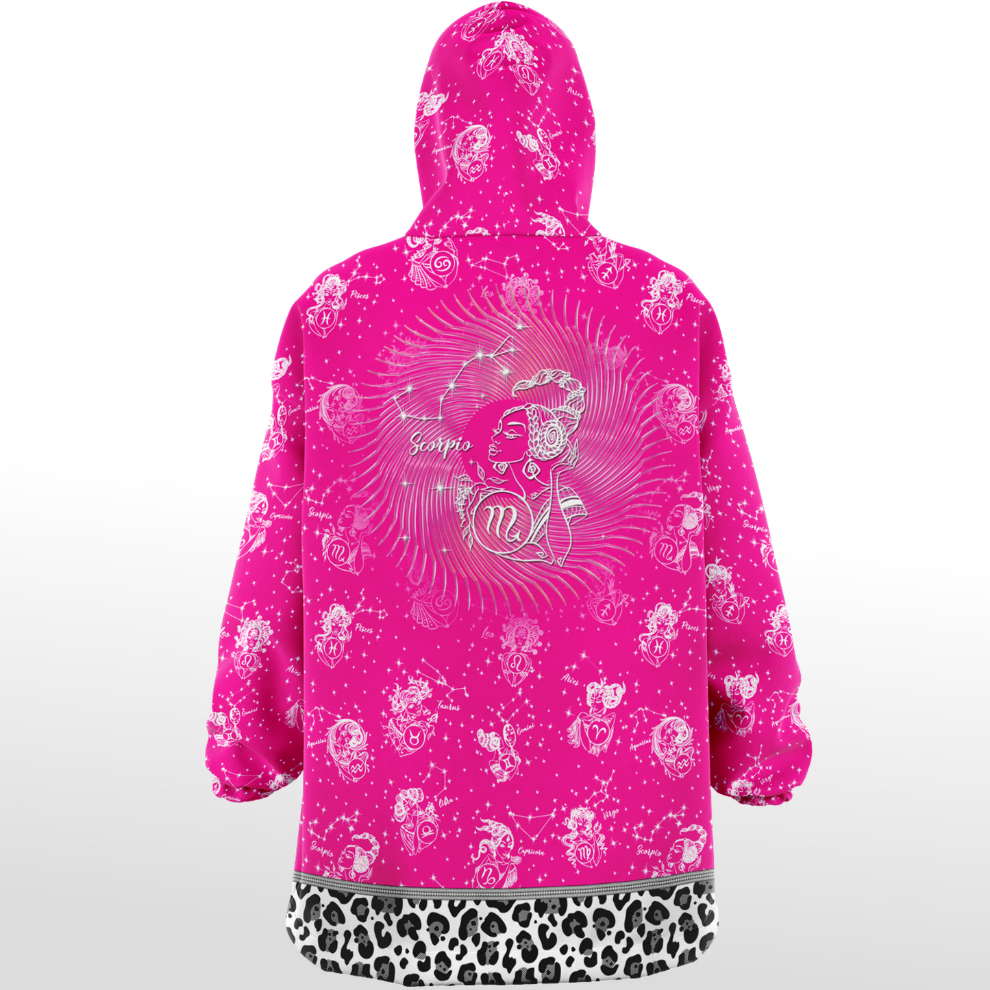 Scorpio Mystic Pink Zodiac AOP Snug Hoodie