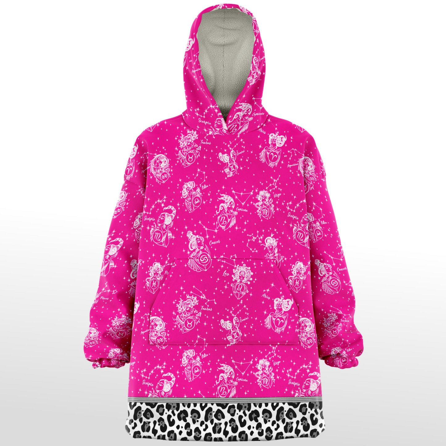 Scorpio Mystic Pink Zodiac AOP Snug Hoodie